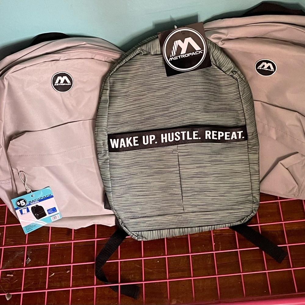 3 back packs-NWT
